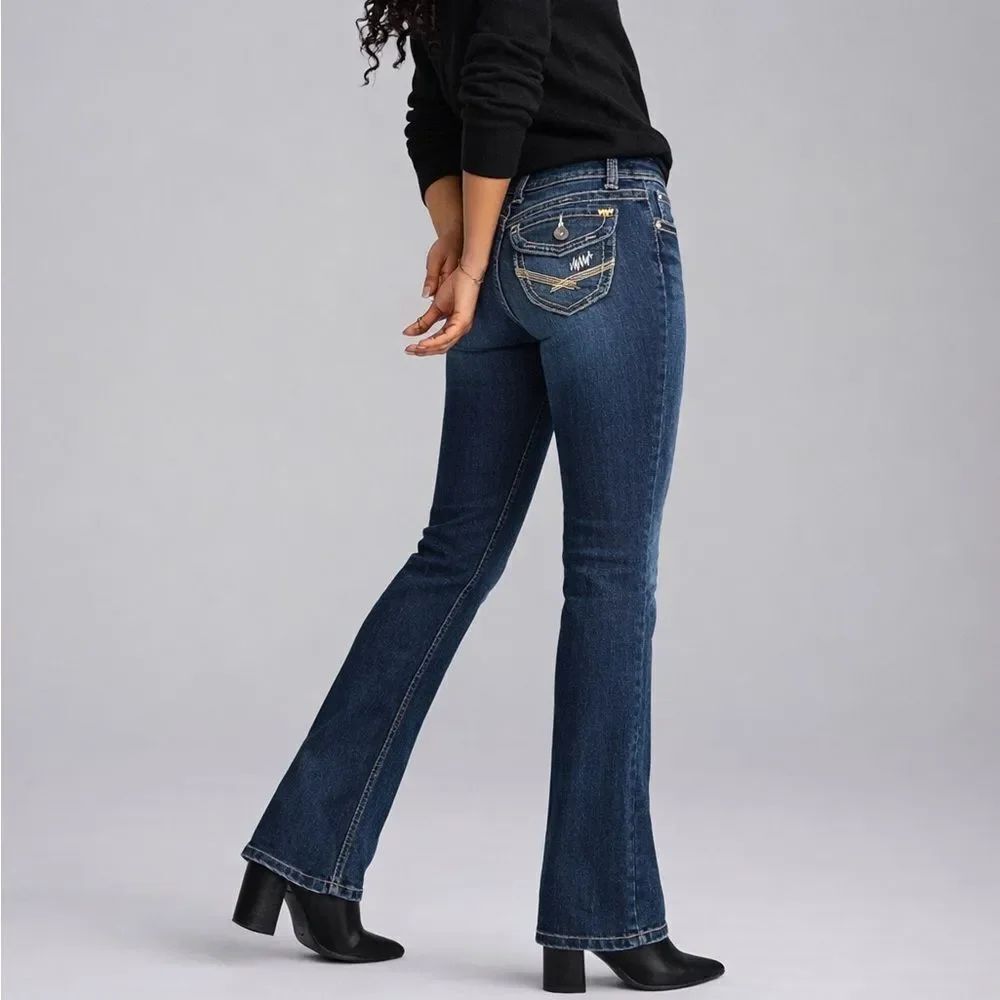 SO Jeans Women’s Bootcut Flare Jeans Size 9 Medium Wash Faded Front | 32” Inseam
